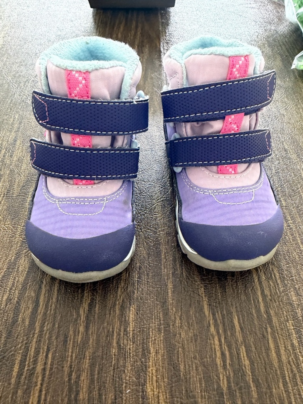 See Kai Run Purple and Pink Girls Velcro Boots